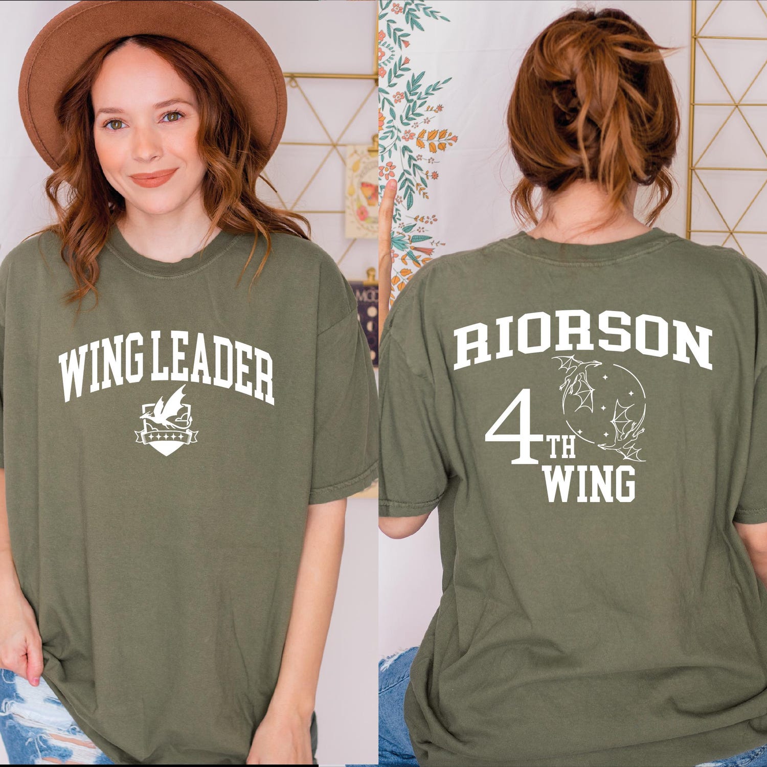 Fourth Wing -  Wing Leader Xaden Riorson Shirt, Comfort Colors Fourth Wing Merch, Scribe Quadrant Tee, Iron Flame By Rebecca Yarros Merchandise