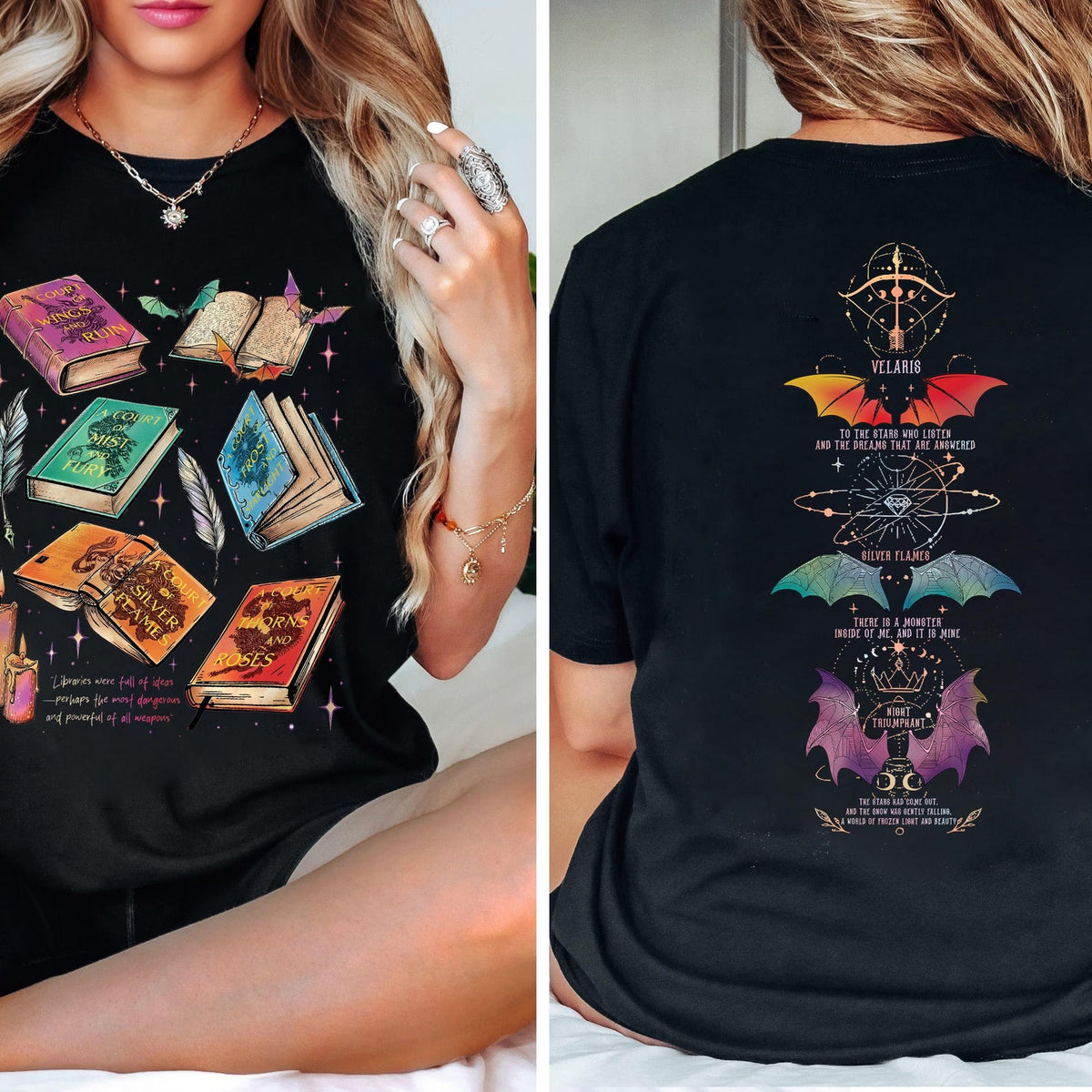 Acotar Series Two Sided Sweatshirt, Velaris City of Starlight Comfort Colors Shirt, Throne Of Glass Shirt, The Bat Boys Shirt, Bookish Gift