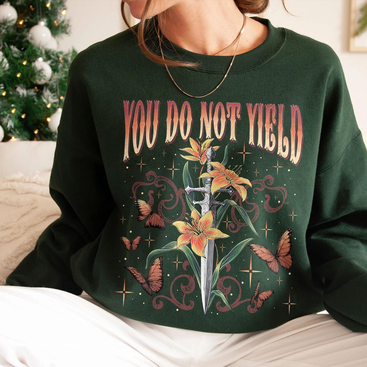 (TOG) -  You Do Not Yield Shirt Sweatshirt Hoodie, Acotar Quote Shirt, Thrones Of The Glass Shirt, Kingsflame Of Terrasen, You Do Not Falter Shirt