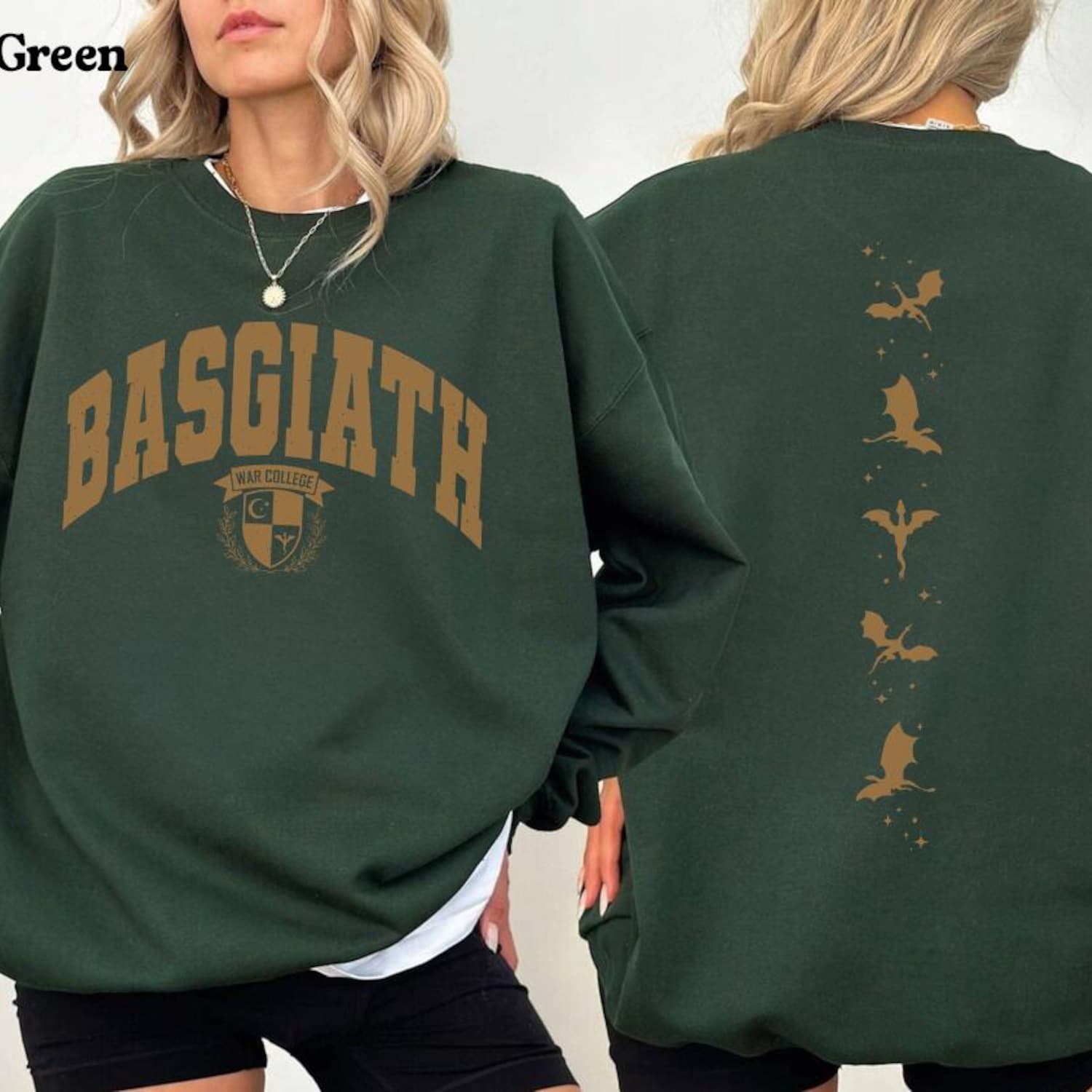 Fourth Wing -  Fourth Wing Double-Sided Sweater, Basgiath War College Shirt, Dragon Rider Sweatshirt, Bookish Sweater, Empyrean Series, Fourth Wing Shirt