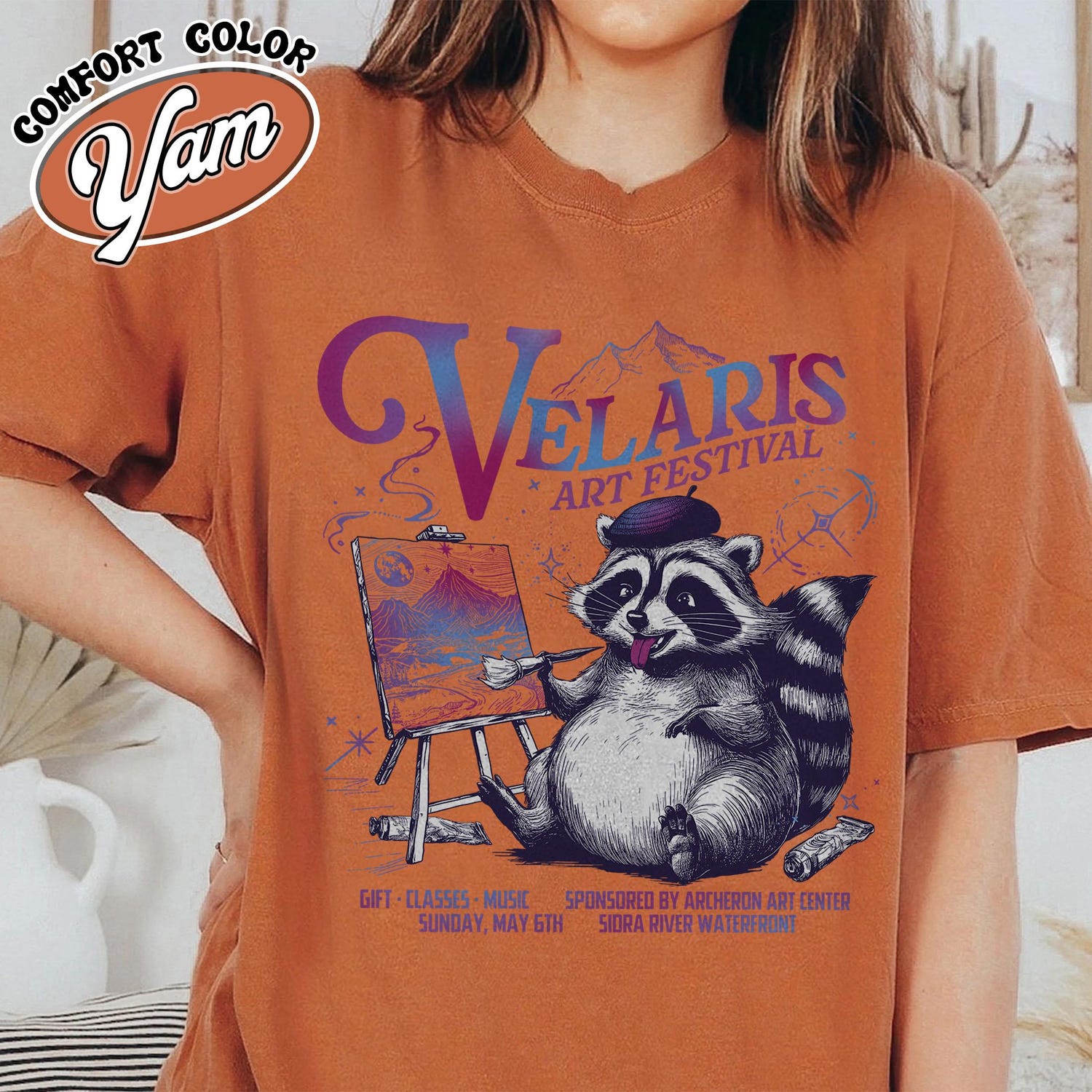 ACOTAR -  Velaris Art Festival Shirt,Velaris Acotar Shirt,Night Court,Feyre Archeron,Nesta,Rhysand,Raccoon Drawing Shirt,Bookish Shirt,Velaris Shirt