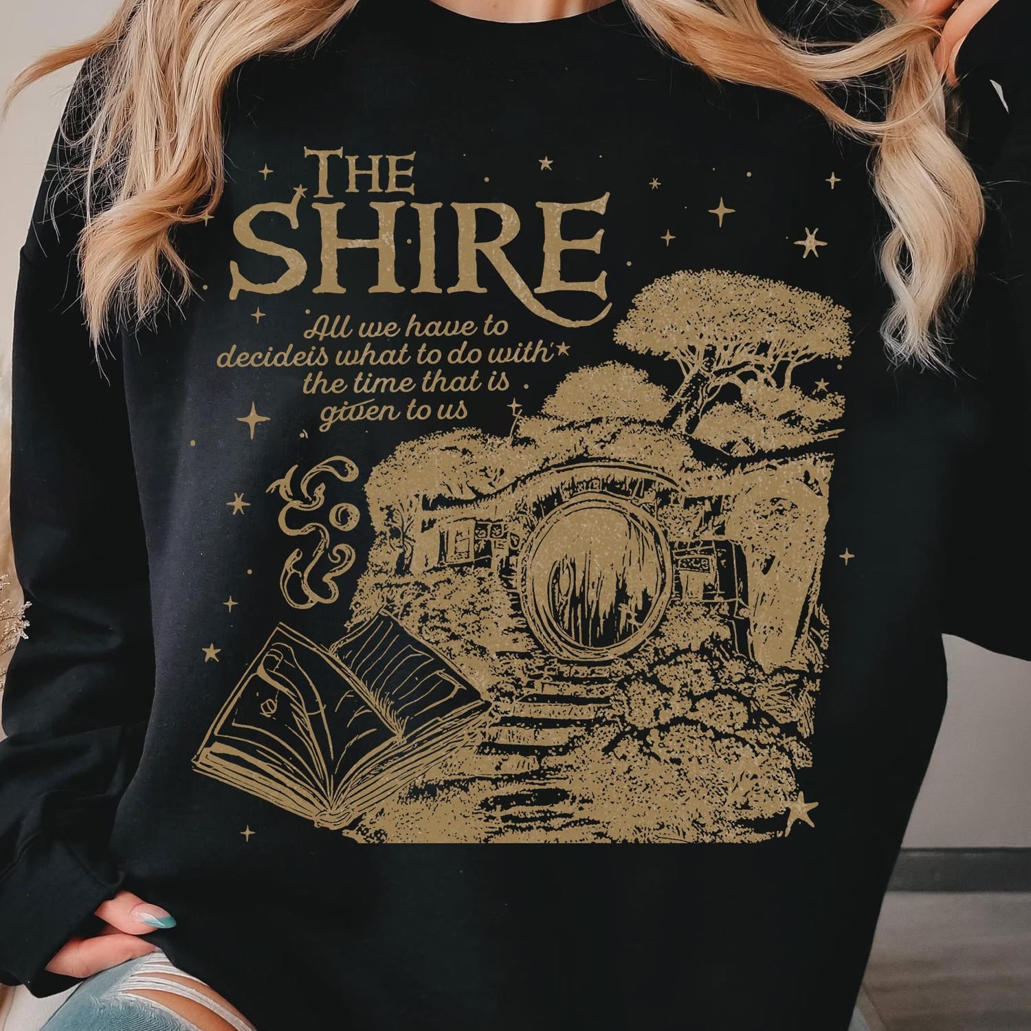 LOTR -  The Shire LOTR Shirt , Fantasy Book Lover Sweatshirt , Funny Second Breakfast Hoodie for Fans