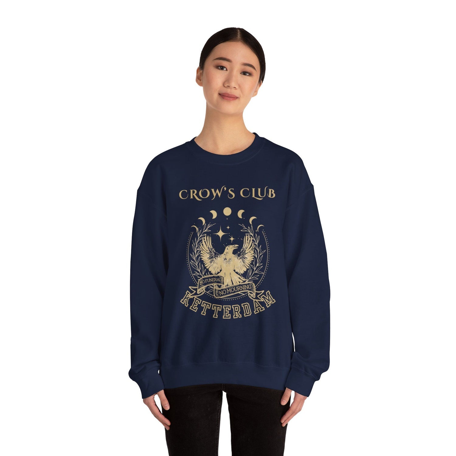 (SOC) -  Ketterdam Crow Club Crewneck Sweatshirt,Six Of Crows Sweatshirt,Kaz Brekker Shirt, Crow Club Shirt,Inej Ghafa,Six Of Crows Merch,Bookstagram