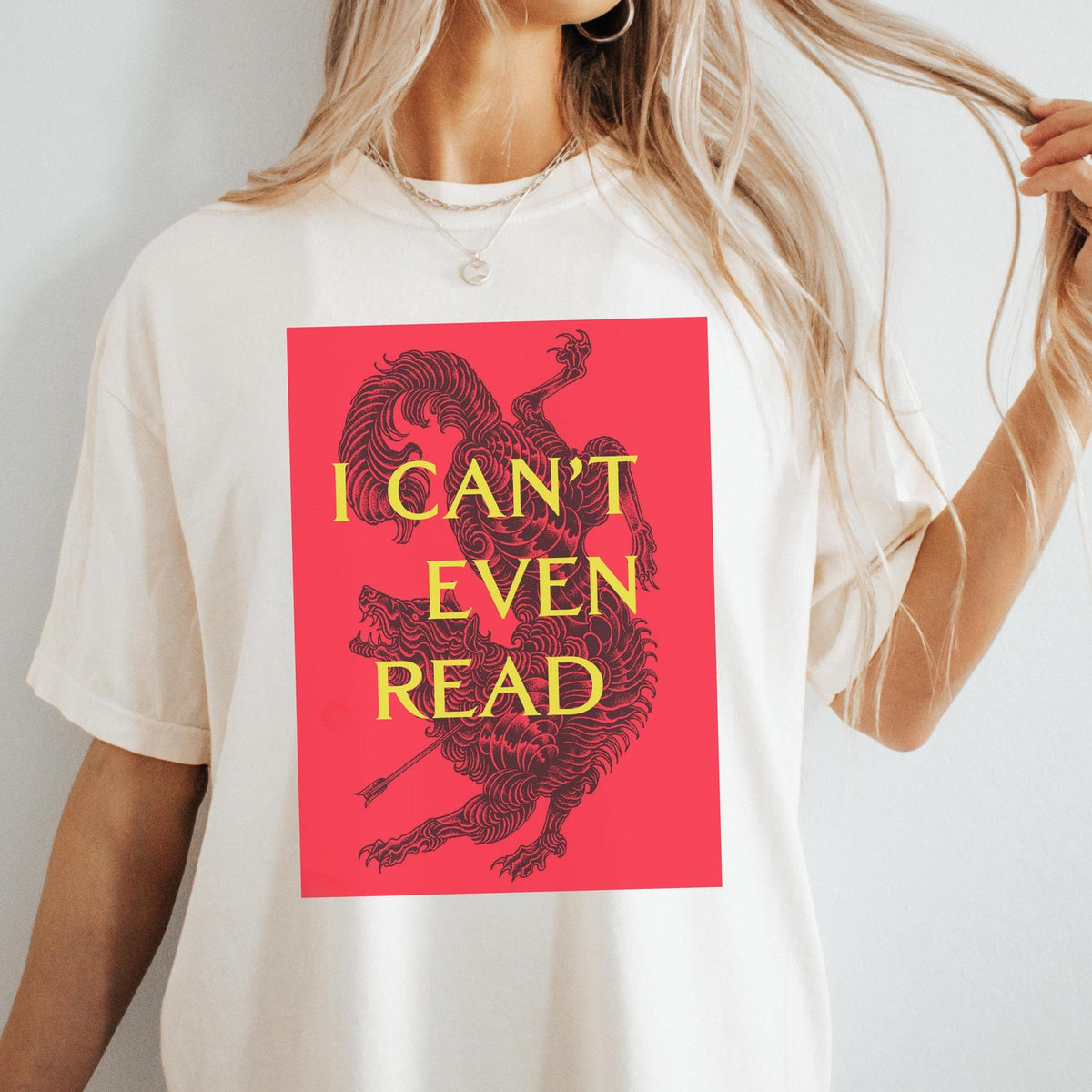 ACOTAR -  ACOTAR Sarcastic Shirt | 'I Can't Even Read' SJM Book Reader Tee | SJM Humor T-Shirt | Perfect Book Lover Gift