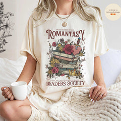 ACOTAR -  Romantasy Readers Society Comfort Colors Shirt, Book Lover Club, Romantasy Reader Gift, Fantasy Romance Book shirt, Dark Romance