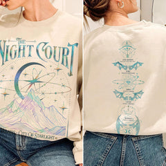 ACOTAR -  Velaris The Night Court Acotar Shirt Sweatshirt Hoodie, Velaris The Night Court, Court Of Dreams Shirt, Inner Circle Acotar Tee, SJM Bookish