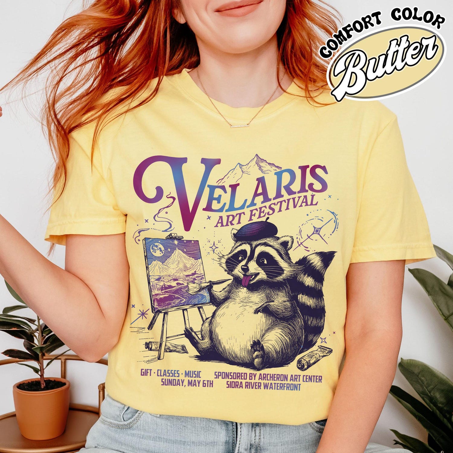 ACOTAR -  Velaris Art Festival Shirt,Velaris Acotar Shirt,Night Court,Feyre Archeron,Nesta,Rhysand,Raccoon Drawing Shirt,Bookish Shirt,Velaris Shirt