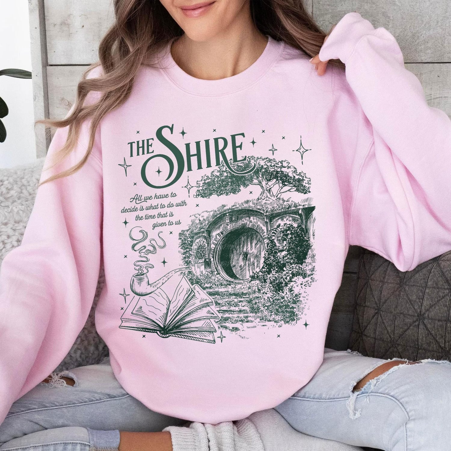 LOTR -  The Shire LOTR Shirt For Fans, Fantasy Book Lover Sweatshirt, Funny Second Breakfast Tee, Hoodie For Book Lover