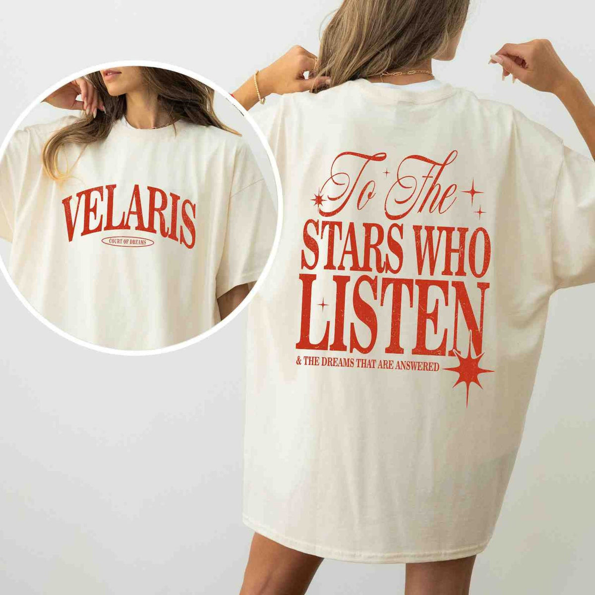 ACOTAR -  To The Stars Who Listen Shirt, Acotar Shirt, Night Court Tee, Velaris Shirt, City of Starlight Shirt, ACOTAR Book T-shirt and Sweatshirt