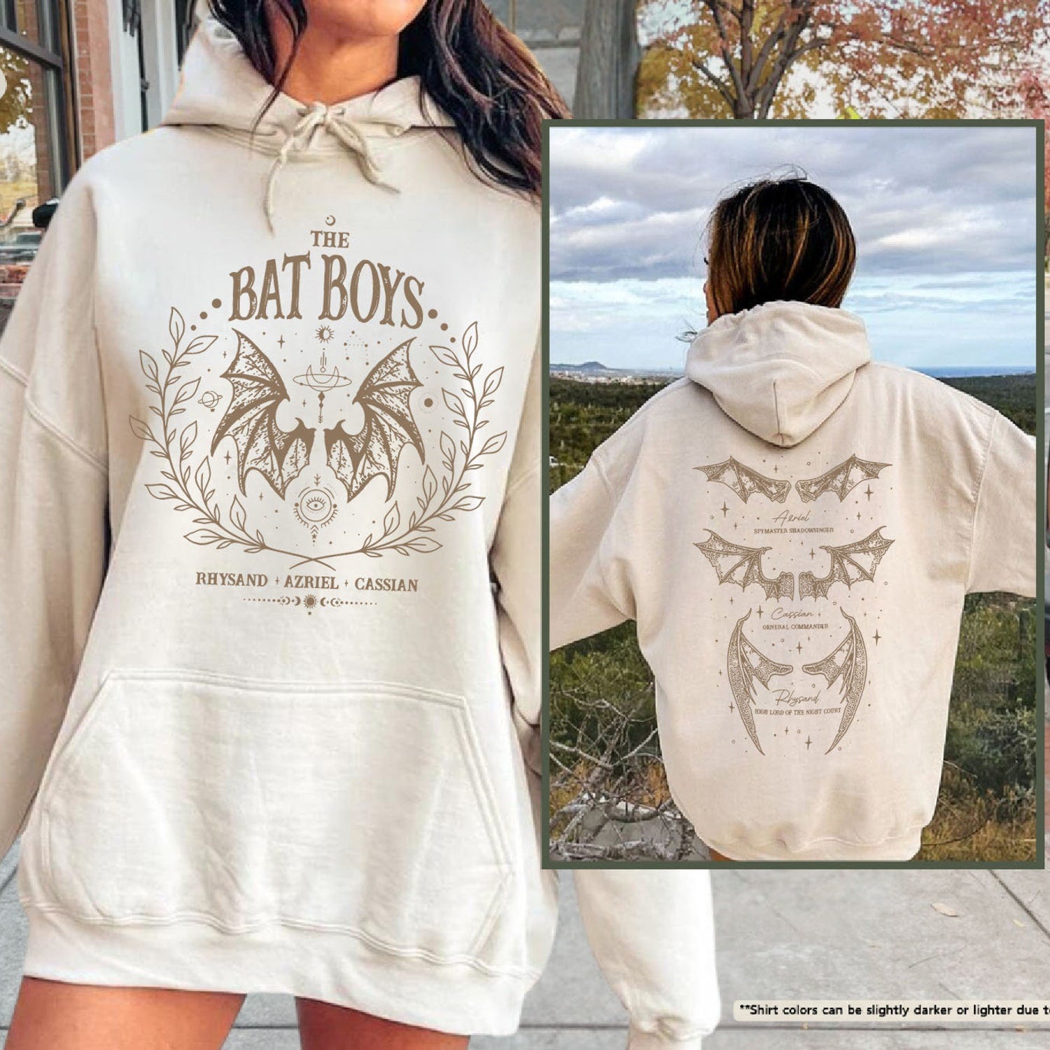 ACOTAR -  Bat Boys Sweatshirt, The Night Court Sweater, A Court OF Thorns And Roses Rhysand Cassian Azriel,Bookish Hoodie,Book Lover Gift,Bookish Gift