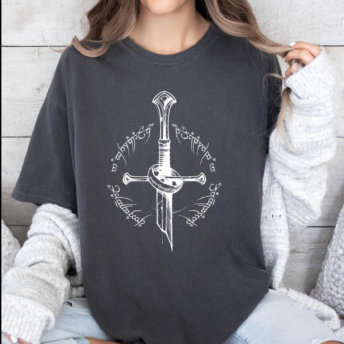 LOTR -  Tolkien Shirt, Narsil Broken Blade Shirt, Lotr Tee, Lotr Fan Nerdy Gift, Gifts for Book Lovers, Lotr Sword