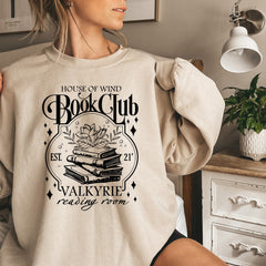 ACOTAR -  ACOTAR House Of Wind Book Club Shirt, Night Court Velaris House Of Wind Library Sarah J Maas Throne of Glass, Valkyrie Reading Room SJM