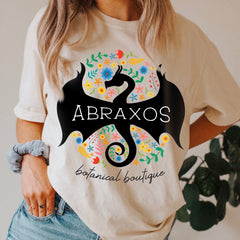 ACOTAR -  Abraxos Botanical Boutique Shirt, Velaris Shirt, Rhysand Shirt, Crescent City T shirt, Sarah J Maas Shirt, Comfort Colors� SJM, ACOTAR Shirt