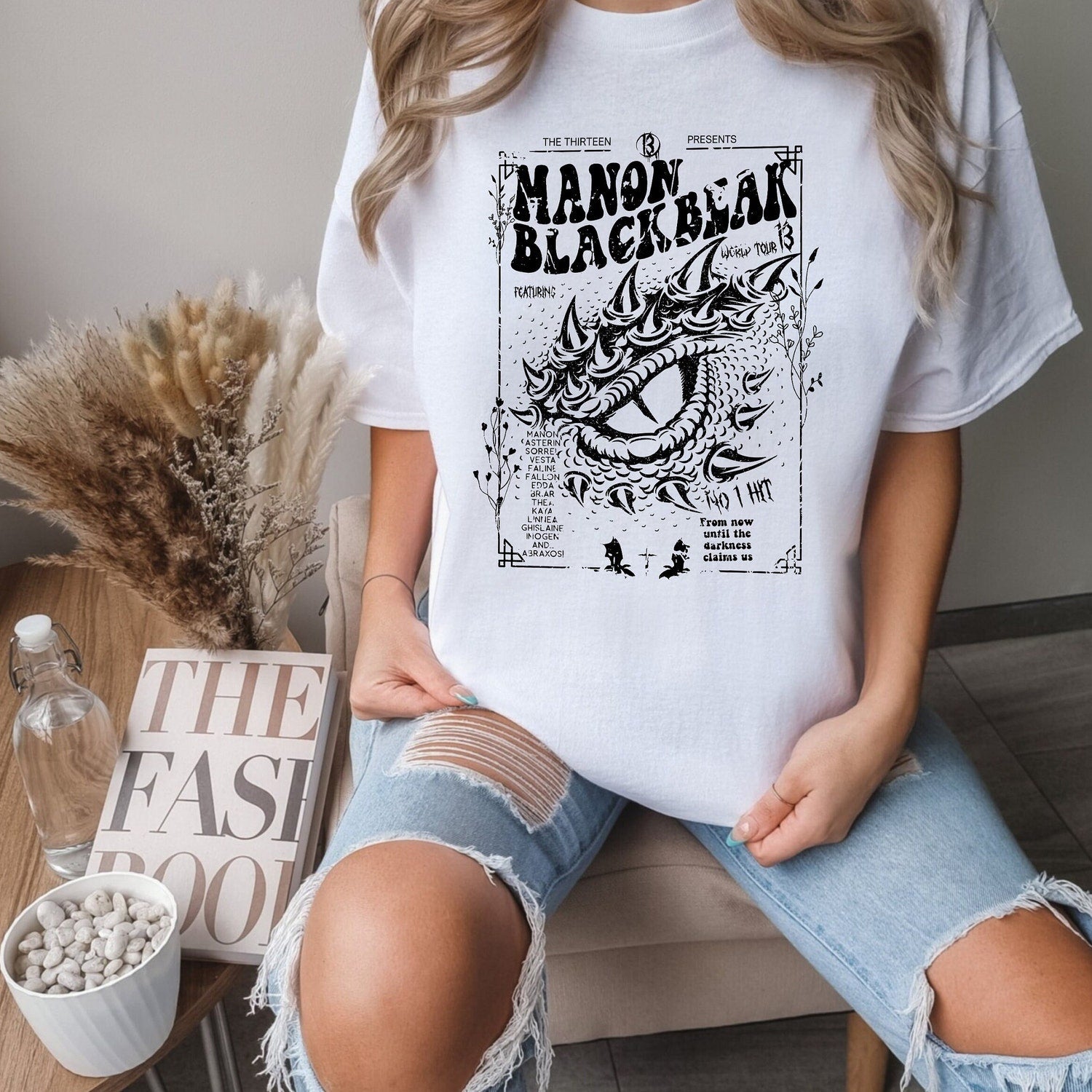 (TOG) -  Manon Blackbeak, Throne of Glass Shirt, Maas Merch, Rowan Whitethorn, Crescent City, Bookish Shirt, ACOTAR, The Thirteen, Fantasy Reader