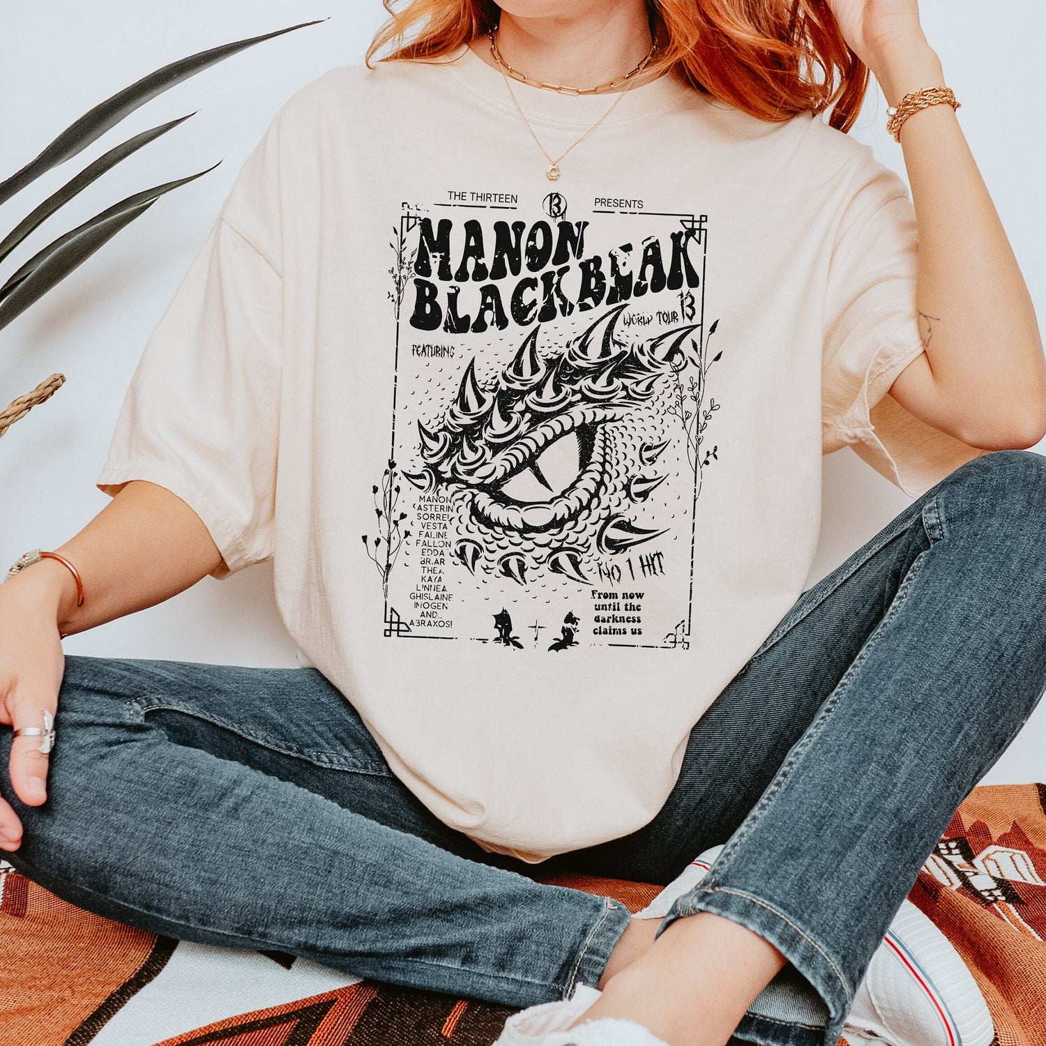 (TOG) -  Manon Blackbeak, Throne of Glass Shirt, Maas Merch, Rowan Whitethorn, Crescent City, Bookish Shirt, ACOTAR, The Thirteen, Fantasy Reader