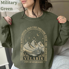 ACOTAR -  Velaris Acotar Sweatshirt, City of Starlight Sweater, The Night Court Crewneck, Bookish Gift, SJM Merch, To the Stars Who Listen T-Shirt