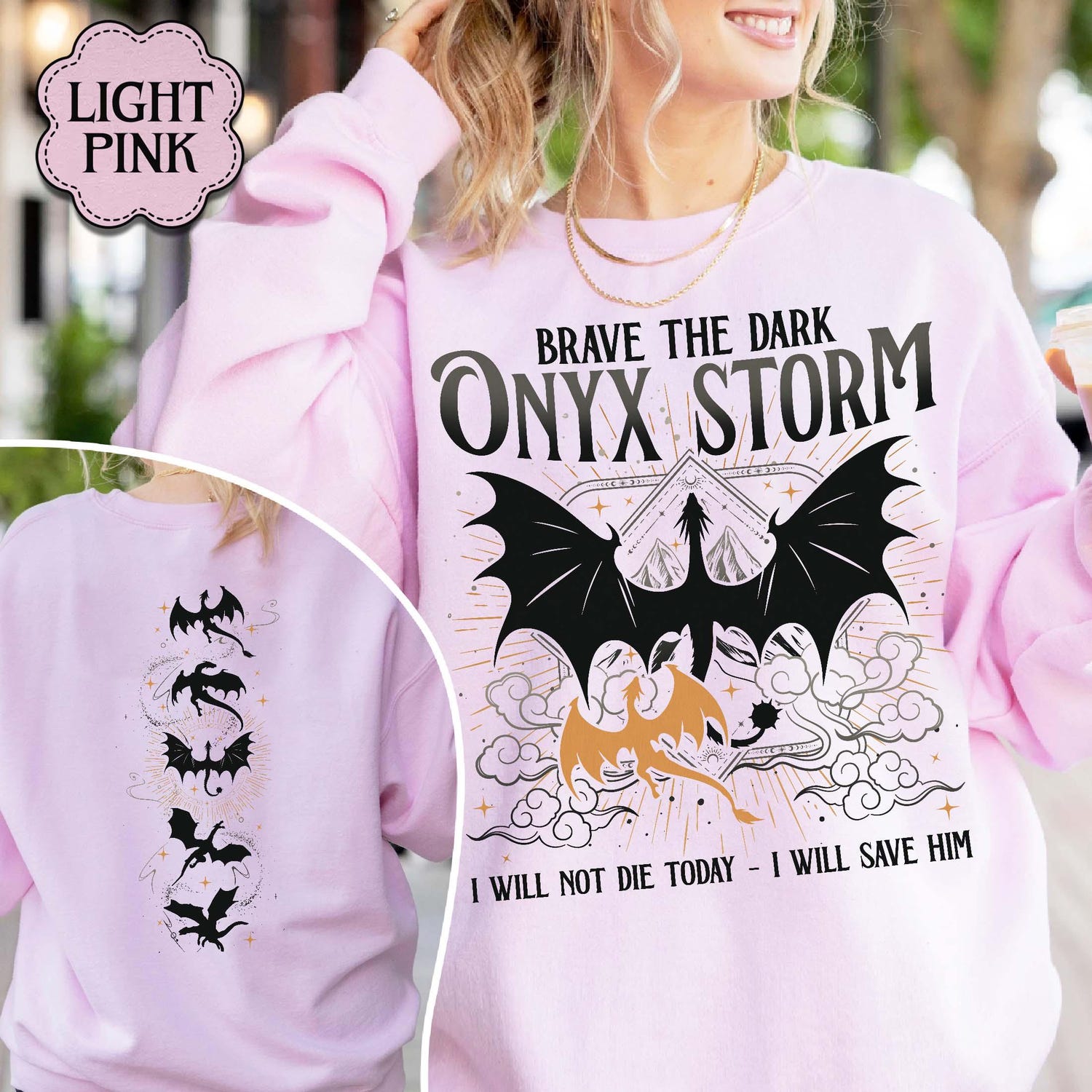 Fourth Wing -  Onyx Storm Sweatshirt, Fourth Wing Series Shirt, Violet Sorrengail Shirt, Fourth Wing Shirt, Basgiath War College,I Will Save Him Sweatshirt