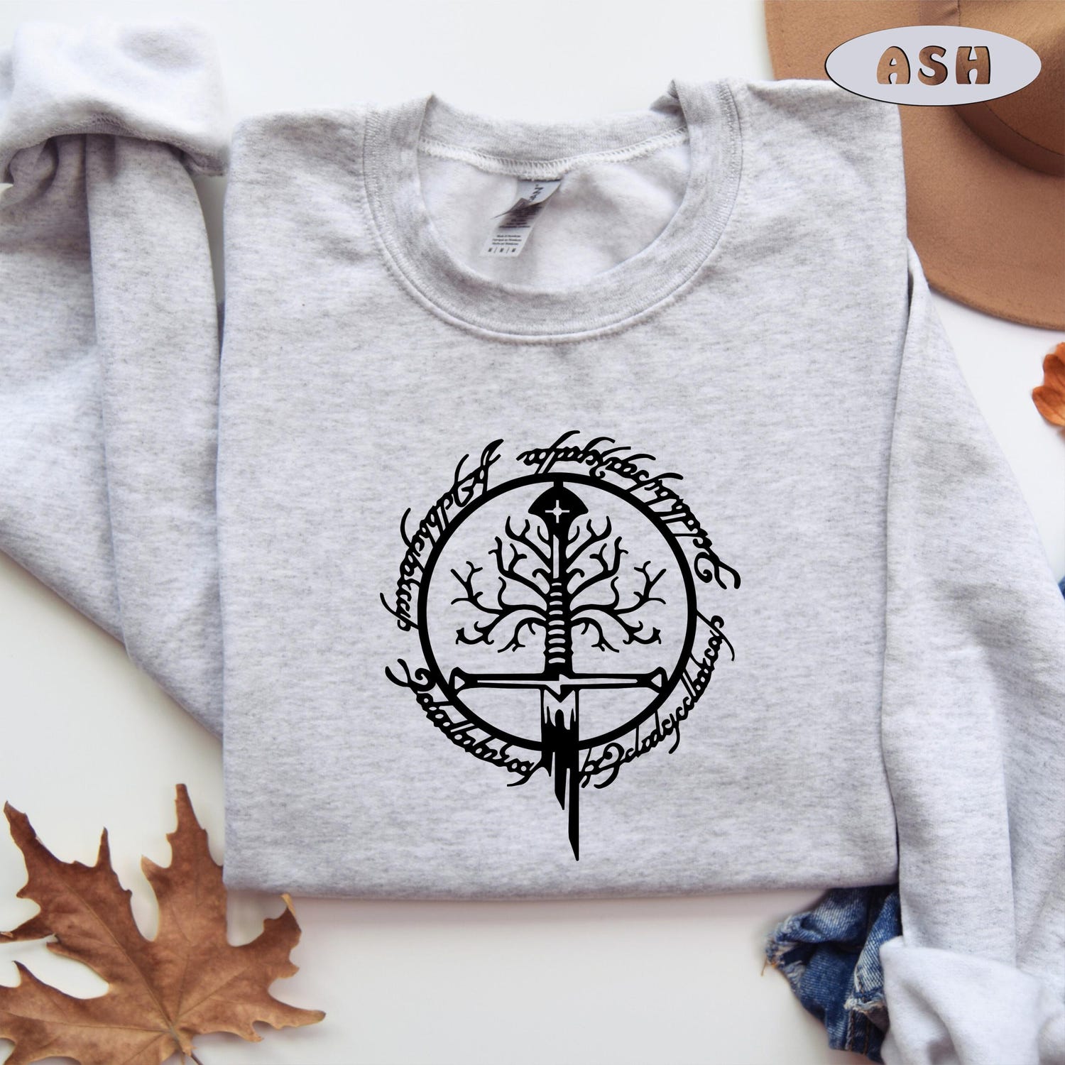 LOTR -  Tolkien Sweatshirt, Narsil Broken Blade Sweater, Lotr Crewneck, Lord of the Rings, LOTR FAN Nerdy Gift, Gifts for Book Lovers, LOTR Sword