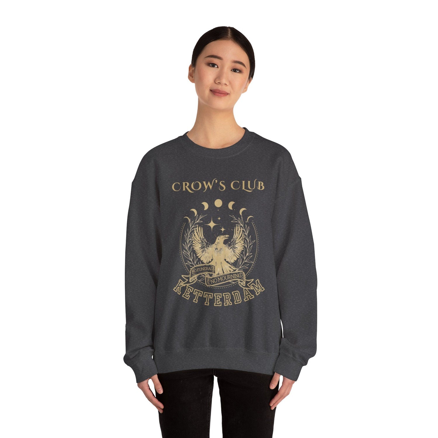 (SOC) -  Ketterdam Crow Club Crewneck Sweatshirt,Six Of Crows Sweatshirt,Kaz Brekker Shirt, Crow Club Shirt,Inej Ghafa,Six Of Crows Merch,Bookstagram