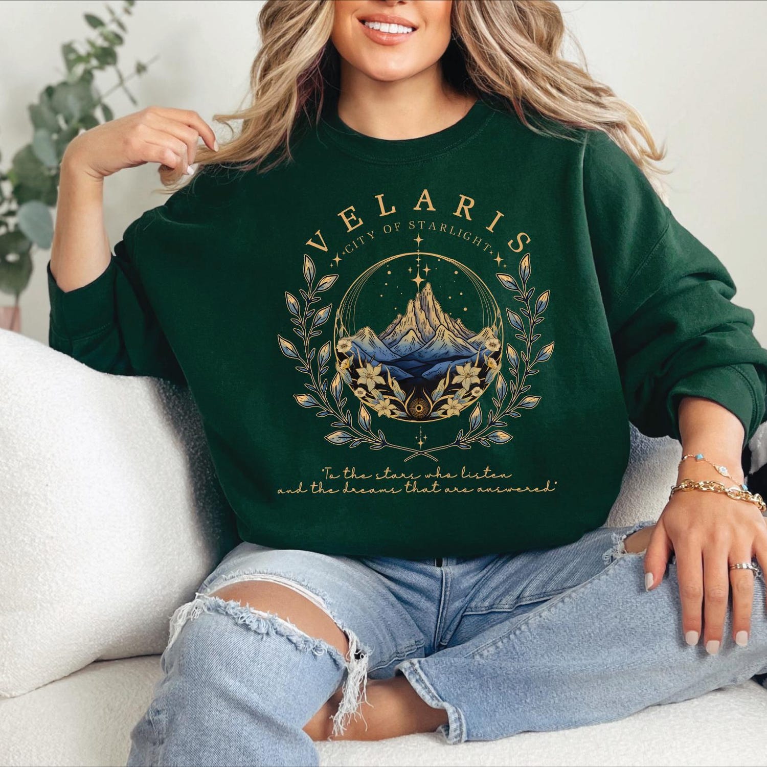 ACOTAR -  Velaris City Of Starlight Sweatshirt, Tog,  The Night Court, SJM Merch Sweater, Acotar Velaris Sweatshirt Court of Dreams Velaris Bookish BP