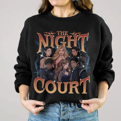 ACOTAR -  The Night Court FanArt Sweatshirt, The Inner Circle ACOTAR Band T Shirt, City Of Starlight, SJM Inspired Bootleg, Bookish Merch