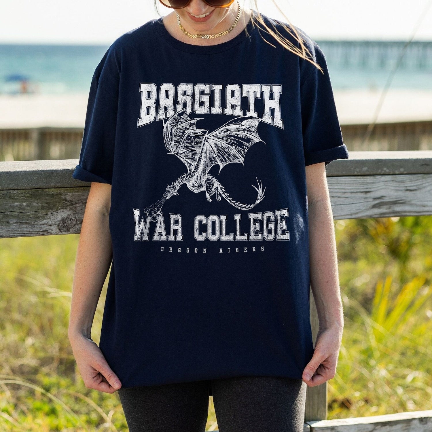 Fourth Wing -  Basgiath War College Shirt | Fourth Wing Shirt Dragon Rider Violet Sorrengail Xaden Riorson Fantasy Bookish The Empyrean Series Booktok