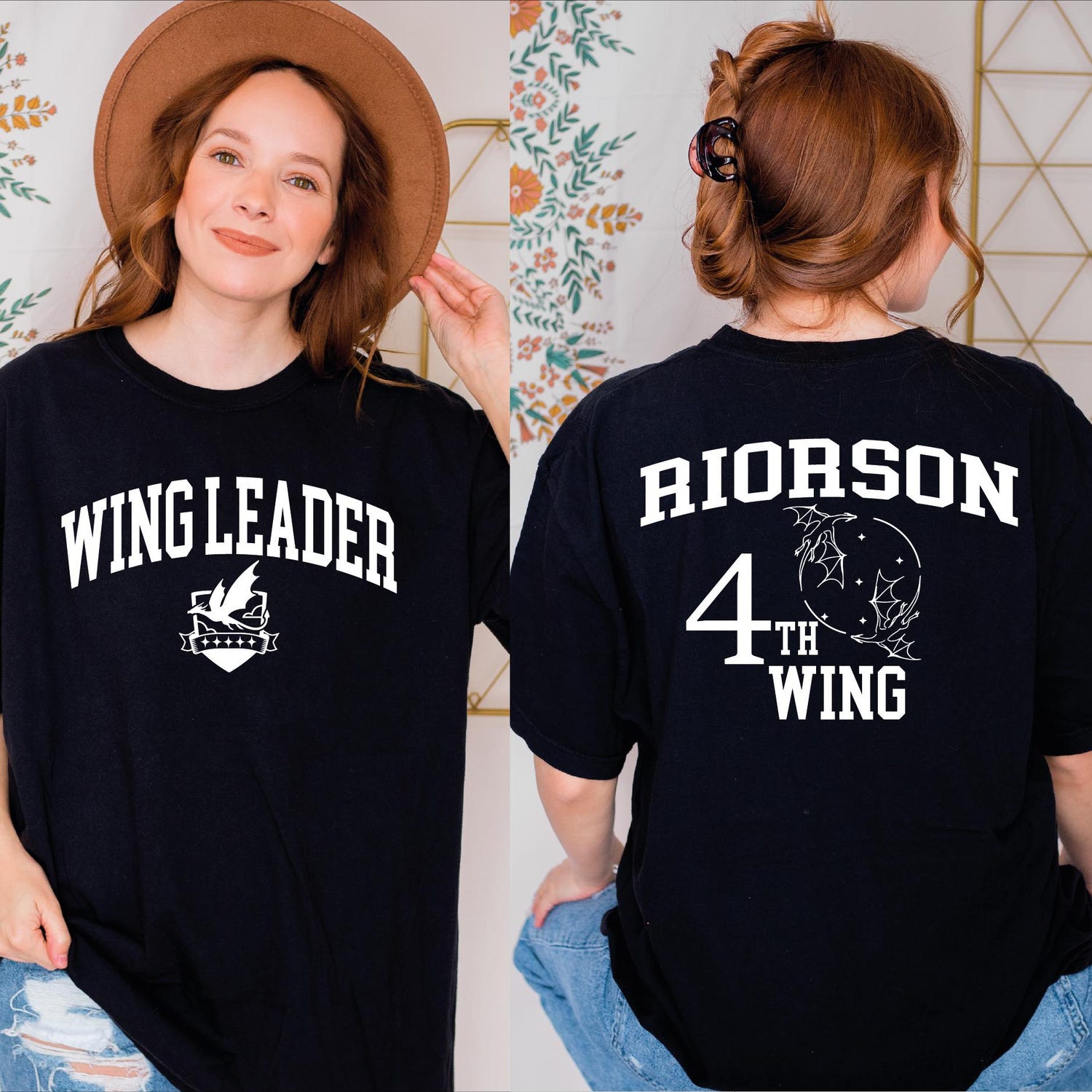 Fourth Wing -  Wing Leader Xaden Riorson Shirt, Comfort Colors Fourth Wing Merch, Scribe Quadrant Tee, Iron Flame By Rebecca Yarros Merchandise