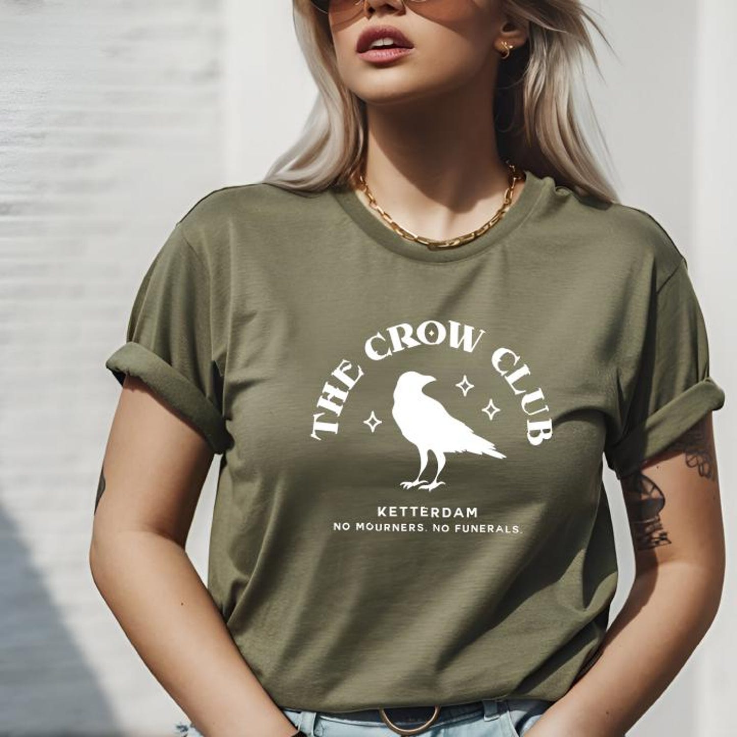 (SOC) -  Ketterdam Crow Club Comfort Colors Tshirt, Six of Crows Tee, Student Gift, Bookish Shirt, Romantasy Book, Fantasy Romance,BEL6