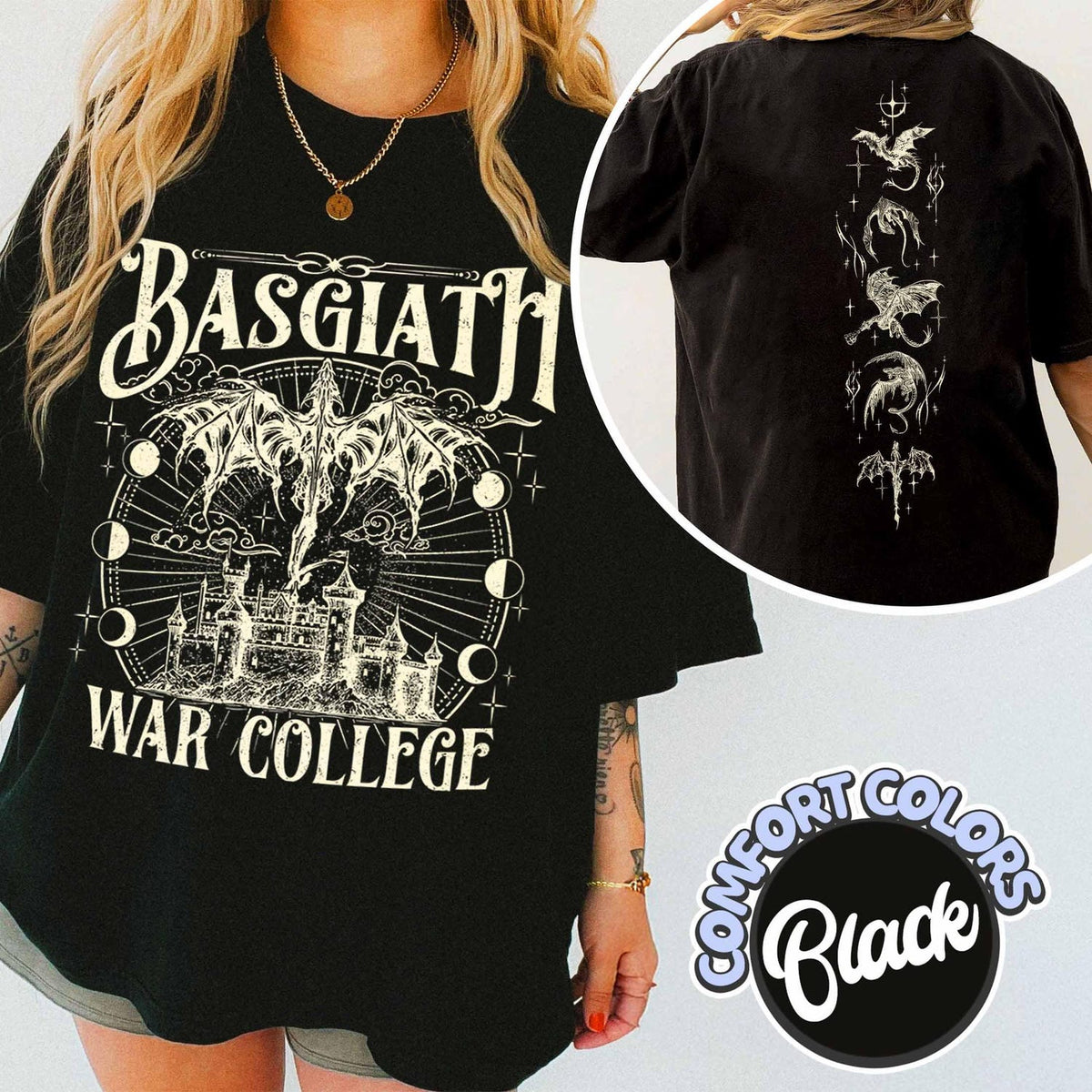 Fourth Wing -  Basgiath War College Comfort Colors Shirt, Dragon Riders Shirt, Fly or Die Tee, Riders Quadrant Tee, Fourth Wing Shirt, Women Gift, Bookish